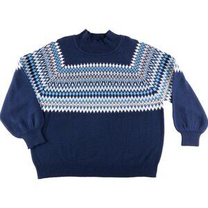 Blue Design Sweater